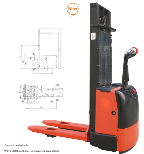 全電動堆高車--CLE1216，CLE1229